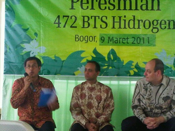 Luluk Sumiarso, Dirjen EBTKE menjadi Narasumber di peresmian 472 BTS Hidrogen